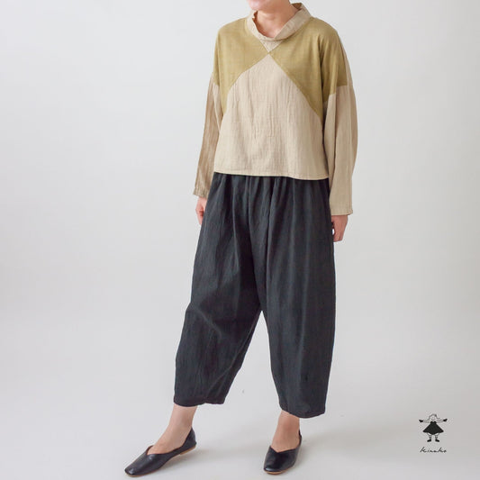 ダブルガーゼ×天竺ショートプルオーバー