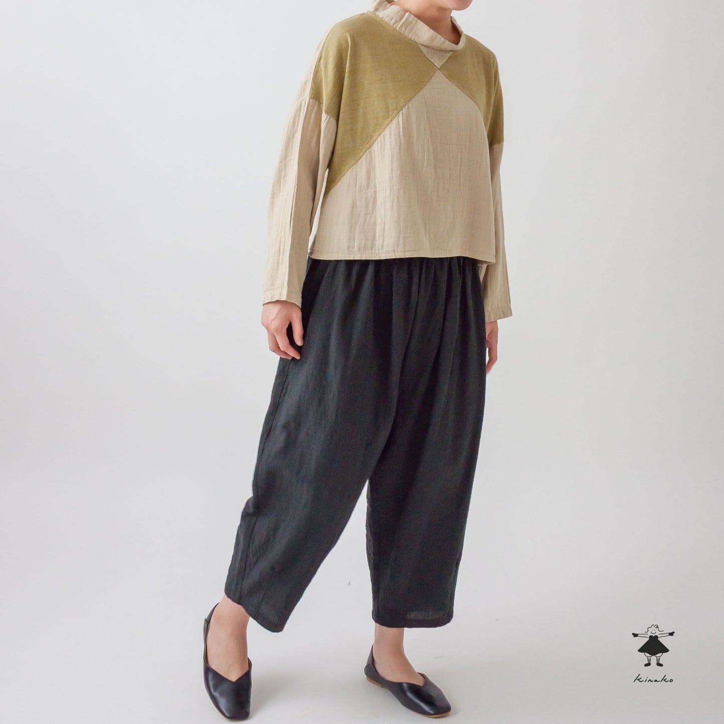 ダブルガーゼ×天竺ショートプルオーバー