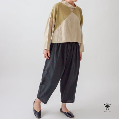 ダブルガーゼ×天竺ショートプルオーバー