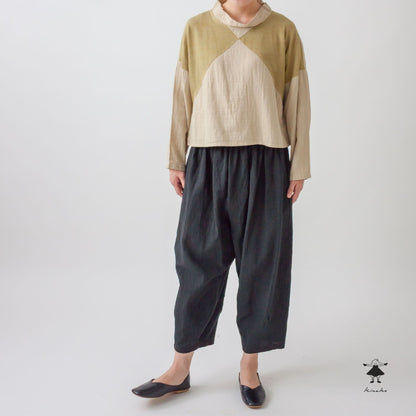 ダブルガーゼ×天竺ショートプルオーバー