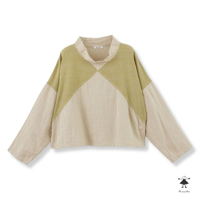 ダブルガーゼ×天竺ショートプルオーバー