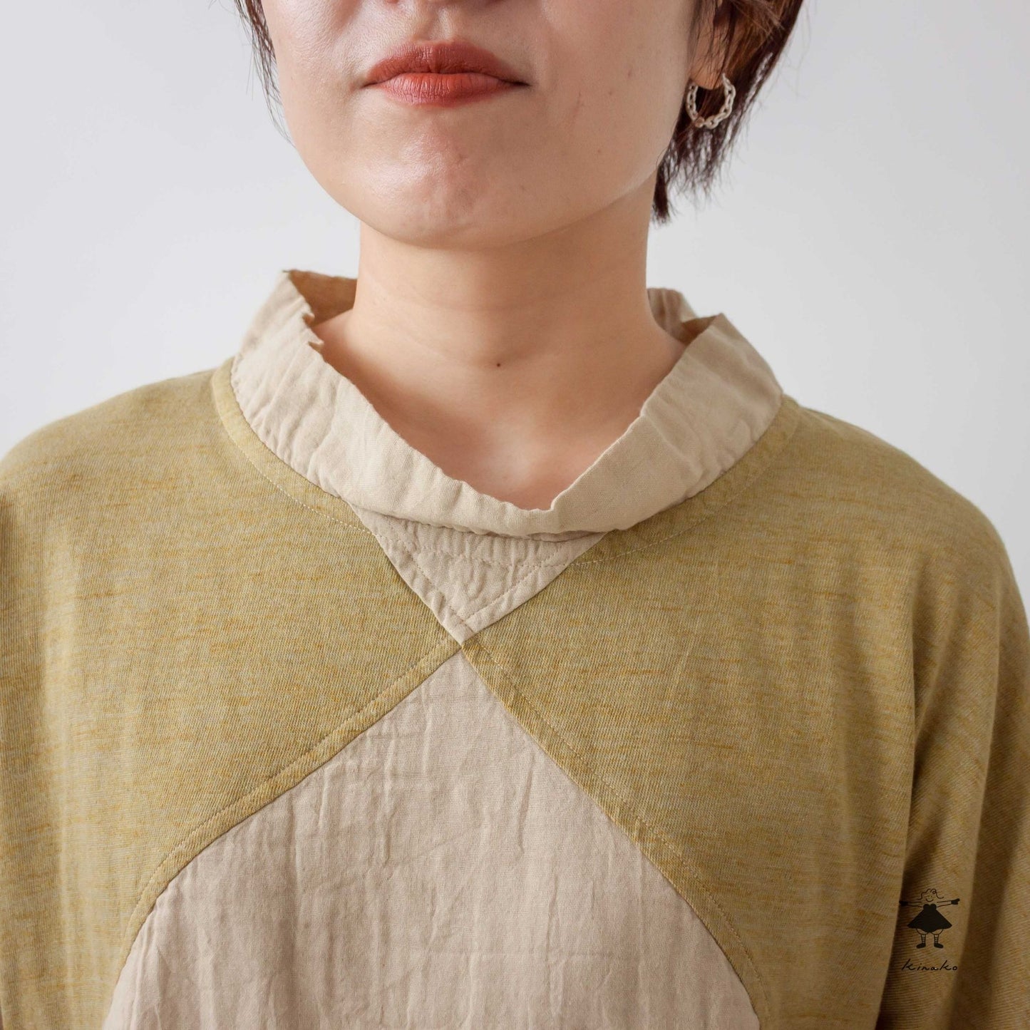 ダブルガーゼ×天竺ショートプルオーバー