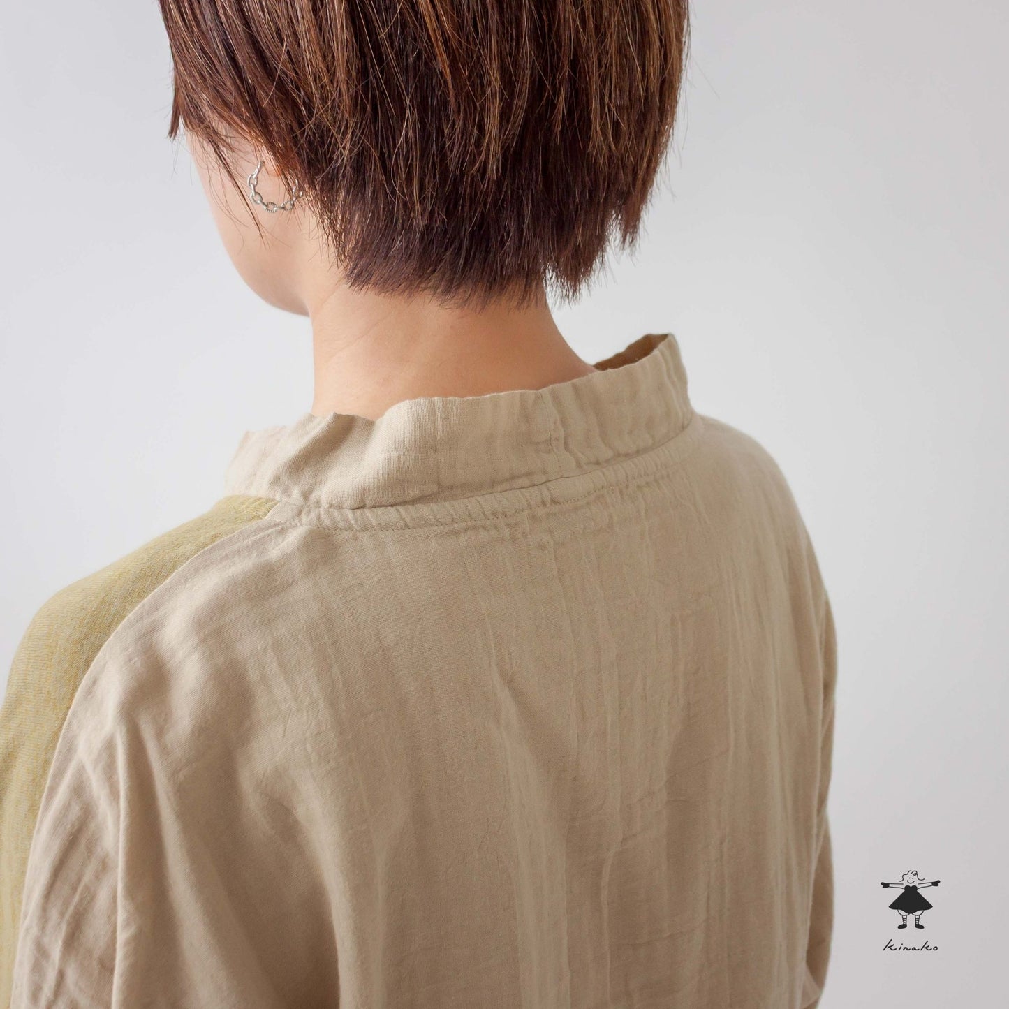 ダブルガーゼ×天竺ショートプルオーバー