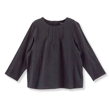 千鳥格子ピンタックプルオーバー