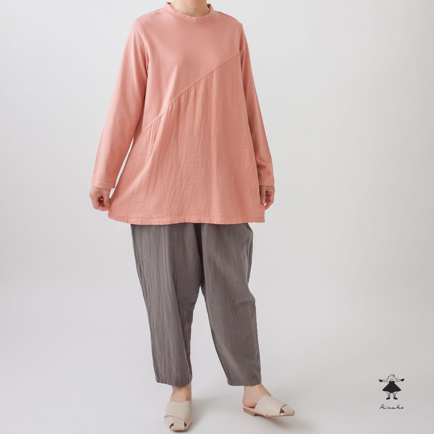 ダブルガーゼ×天竺チュニック