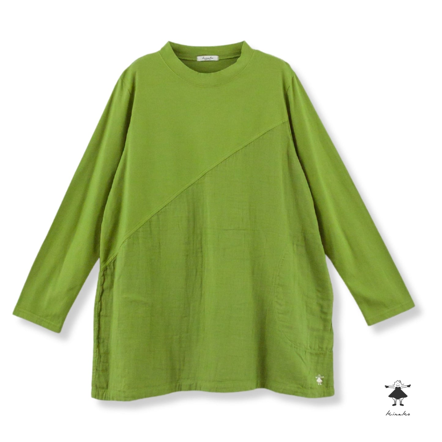 ダブルガーゼ×天竺チュニック