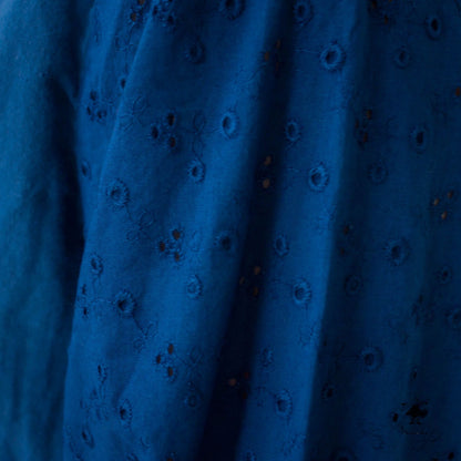 ダブルガーゼ袖レースブラウス