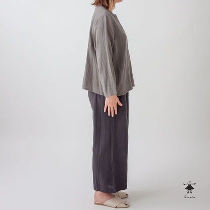 ダブルガーゼ刺しゅうブラウス