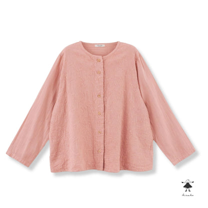 ダブルガーゼ刺しゅうブラウス