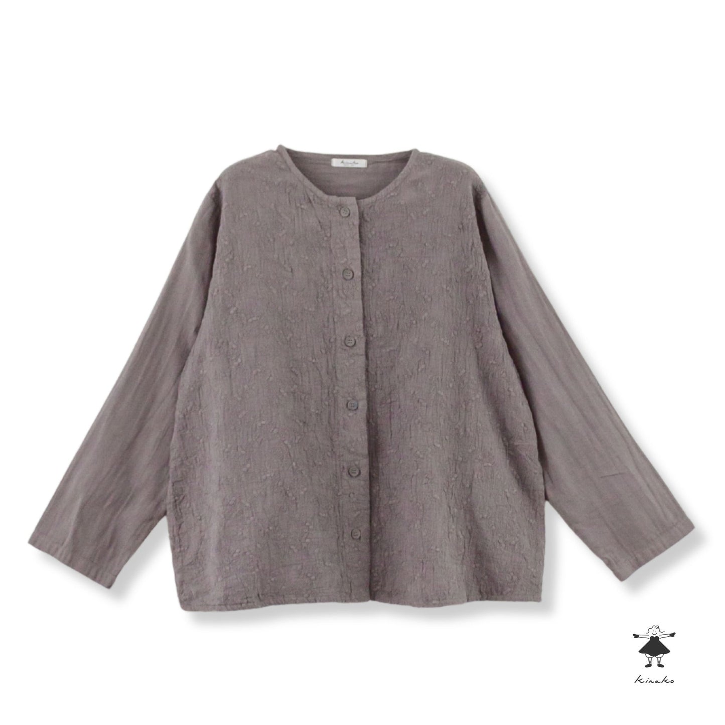 ダブルガーゼ刺しゅうブラウス