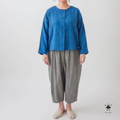 ダブルガーゼノーカラーBIGプルオーバー