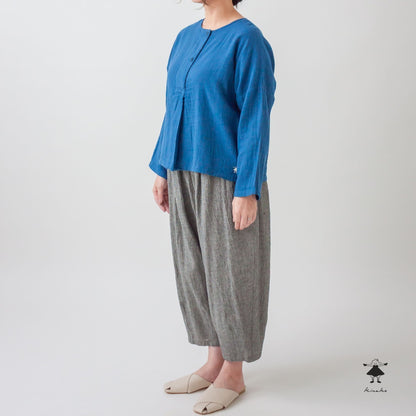 ダブルガーゼノーカラーBIGプルオーバー