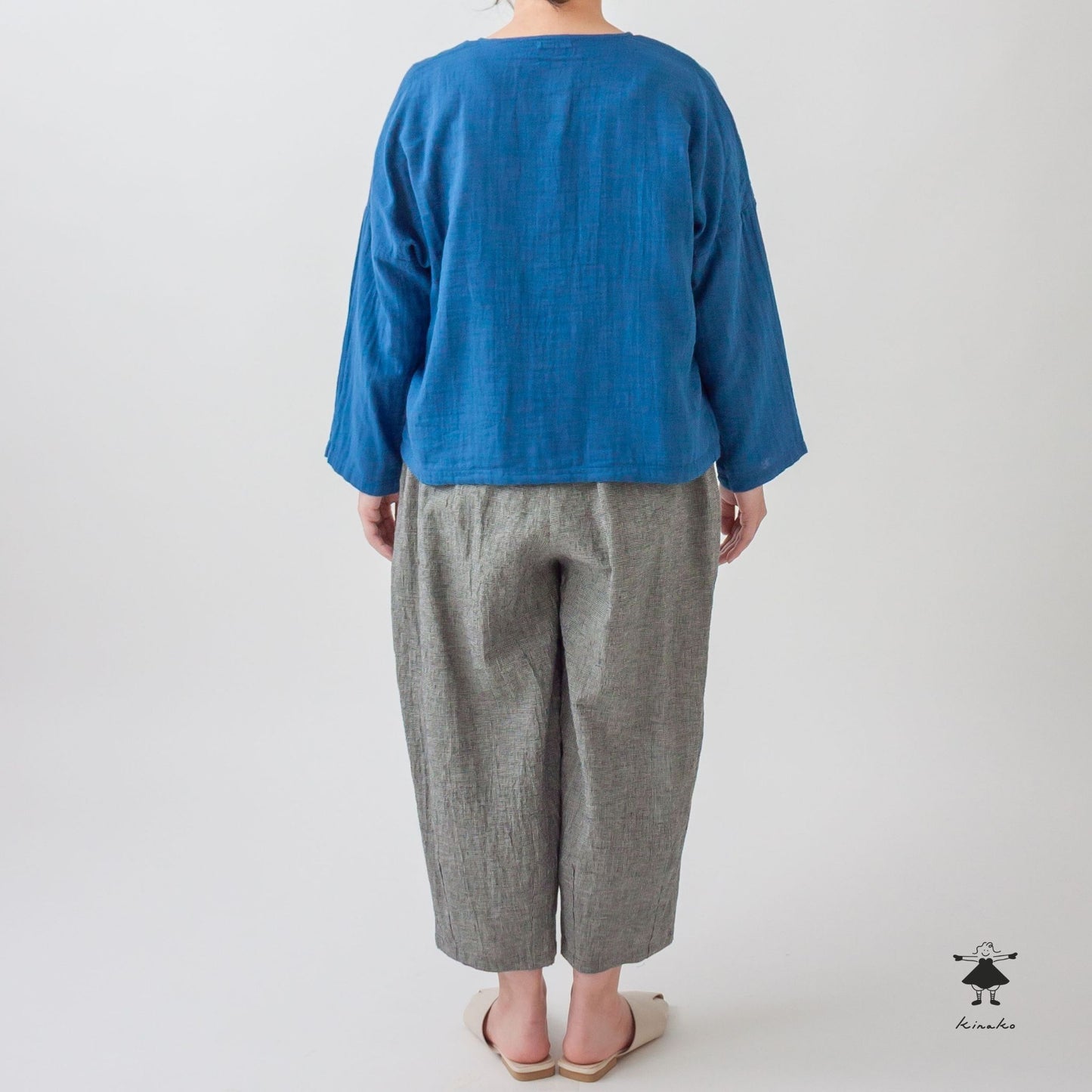 ダブルガーゼノーカラーBIGプルオーバー