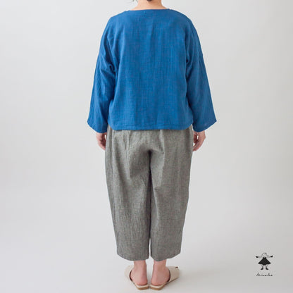 ダブルガーゼノーカラーBIGプルオーバー