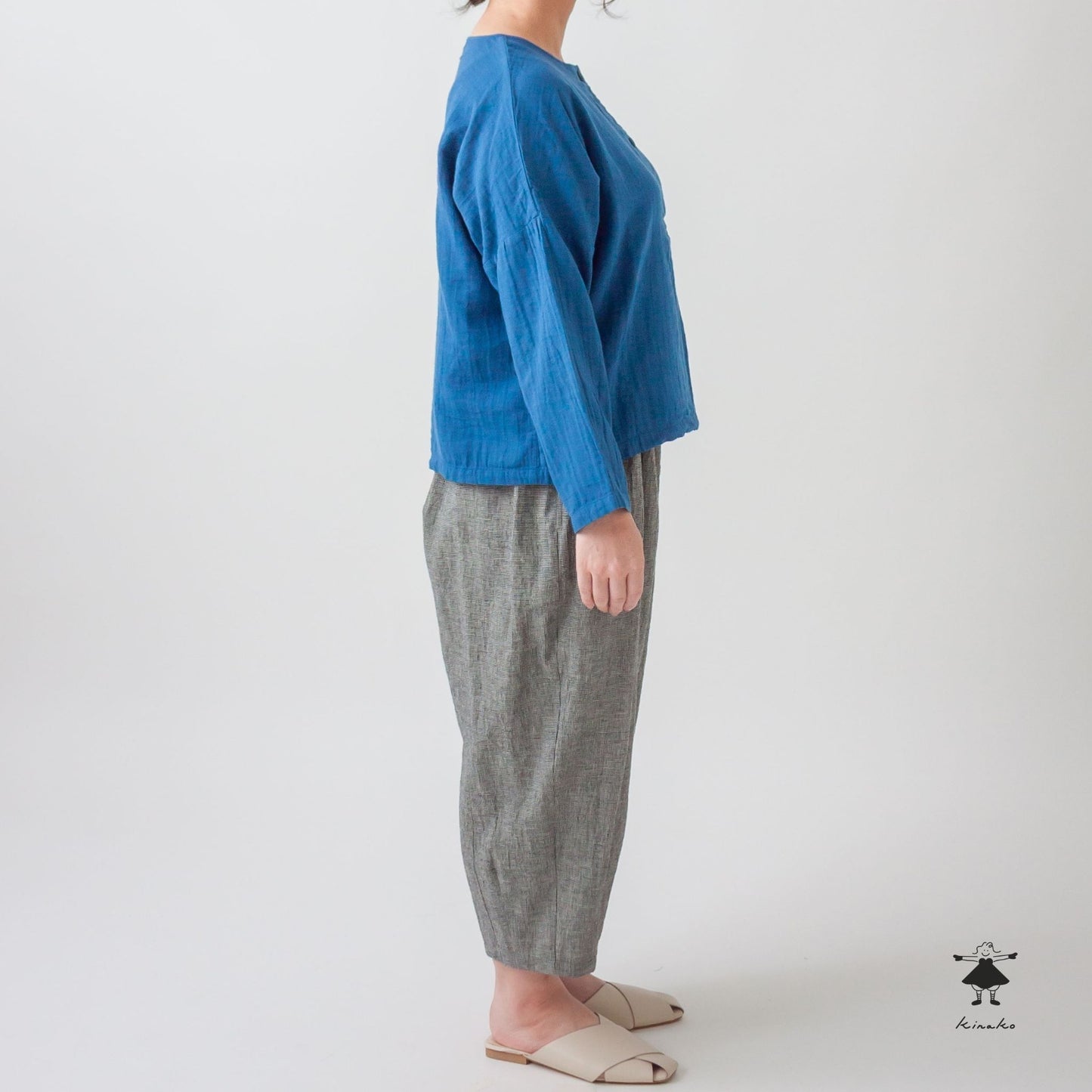 ダブルガーゼノーカラーBIGプルオーバー