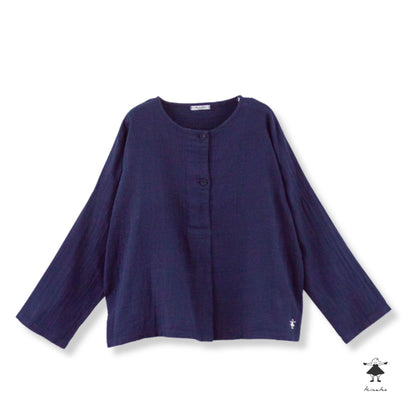 ダブルガーゼノーカラーBIGプルオーバー