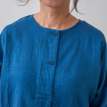 ダブルガーゼノーカラーBIGプルオーバー