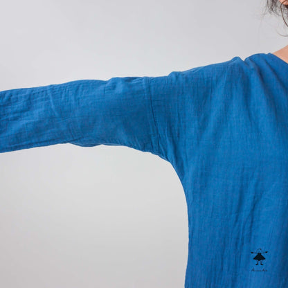 ダブルガーゼノーカラーBIGプルオーバー