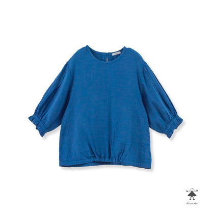 ダブルガーゼ 袖ピンタック プルオーバー