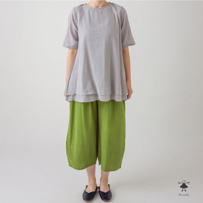 シングルガーゼ ダブルフェイスチュニック