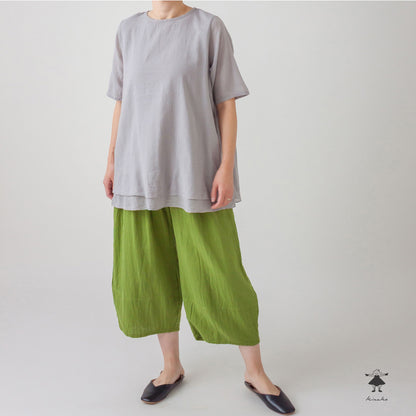 シングルガーゼ ダブルフェイスチュニック