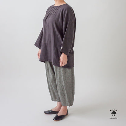 ダブルガーゼピンタックBIGチュニック