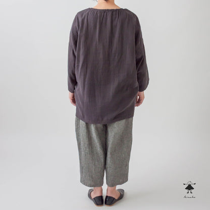 ダブルガーゼピンタックBIGチュニック