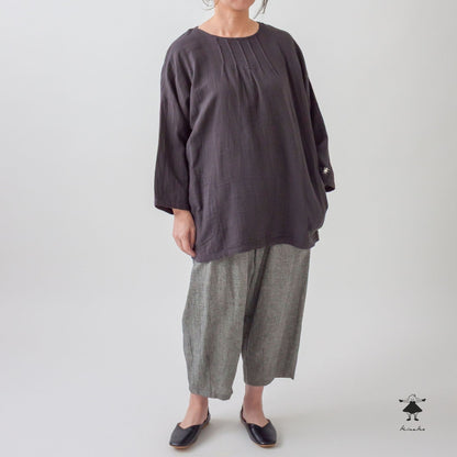 ダブルガーゼピンタックBIGチュニック