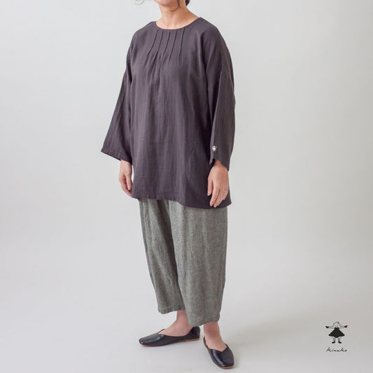 ダブルガーゼピンタックBIGチュニック