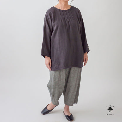 ダブルガーゼピンタックBIGチュニック