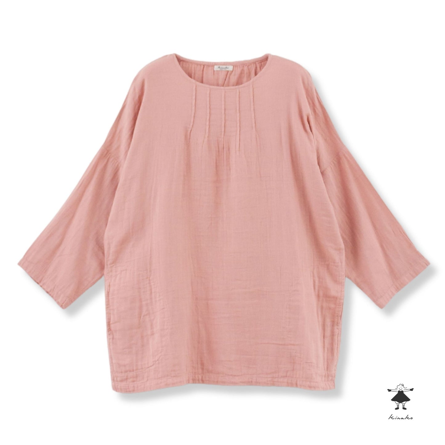 ダブルガーゼピンタックBIGチュニック