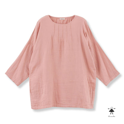 ダブルガーゼピンタックBIGチュニック