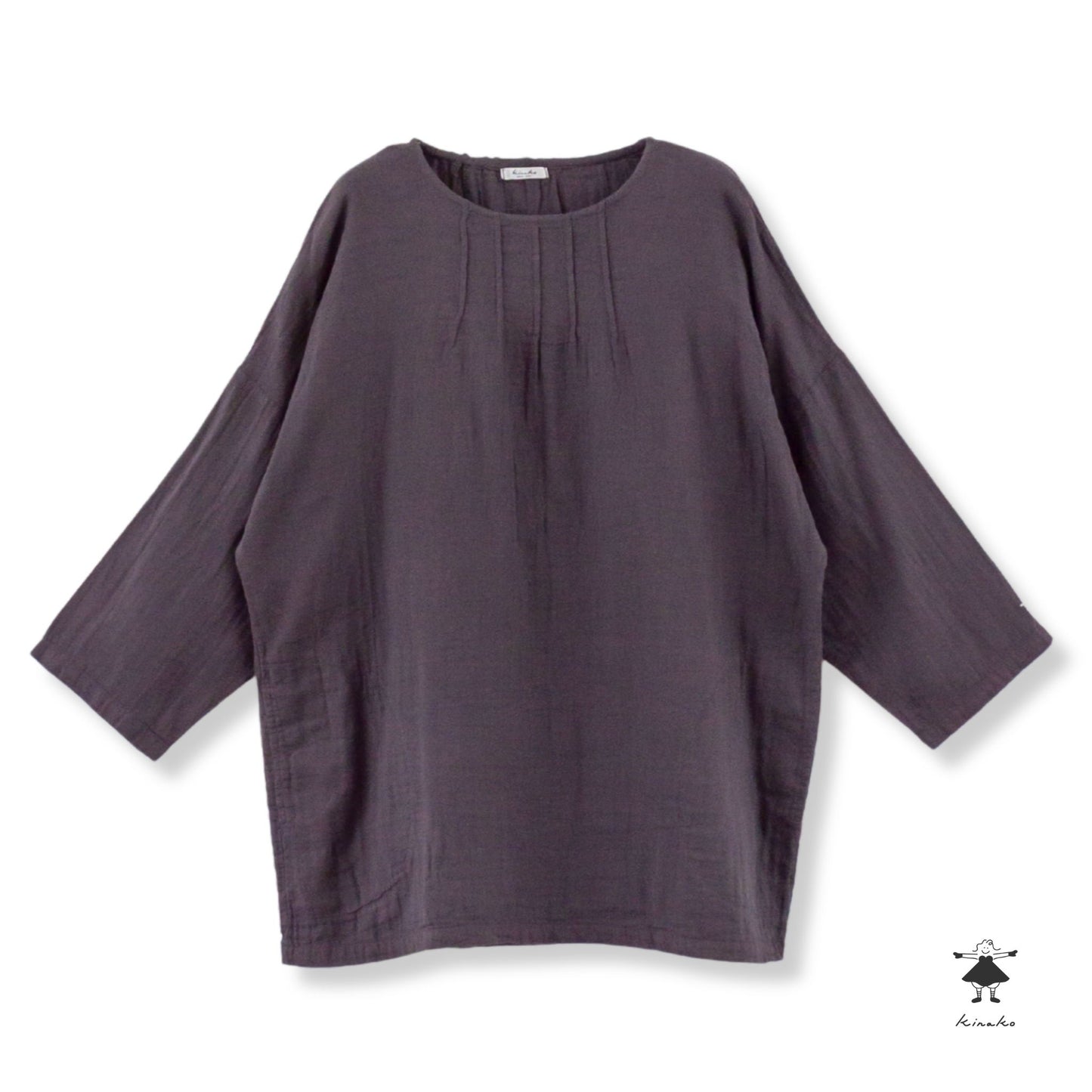 ダブルガーゼピンタックBIGチュニック