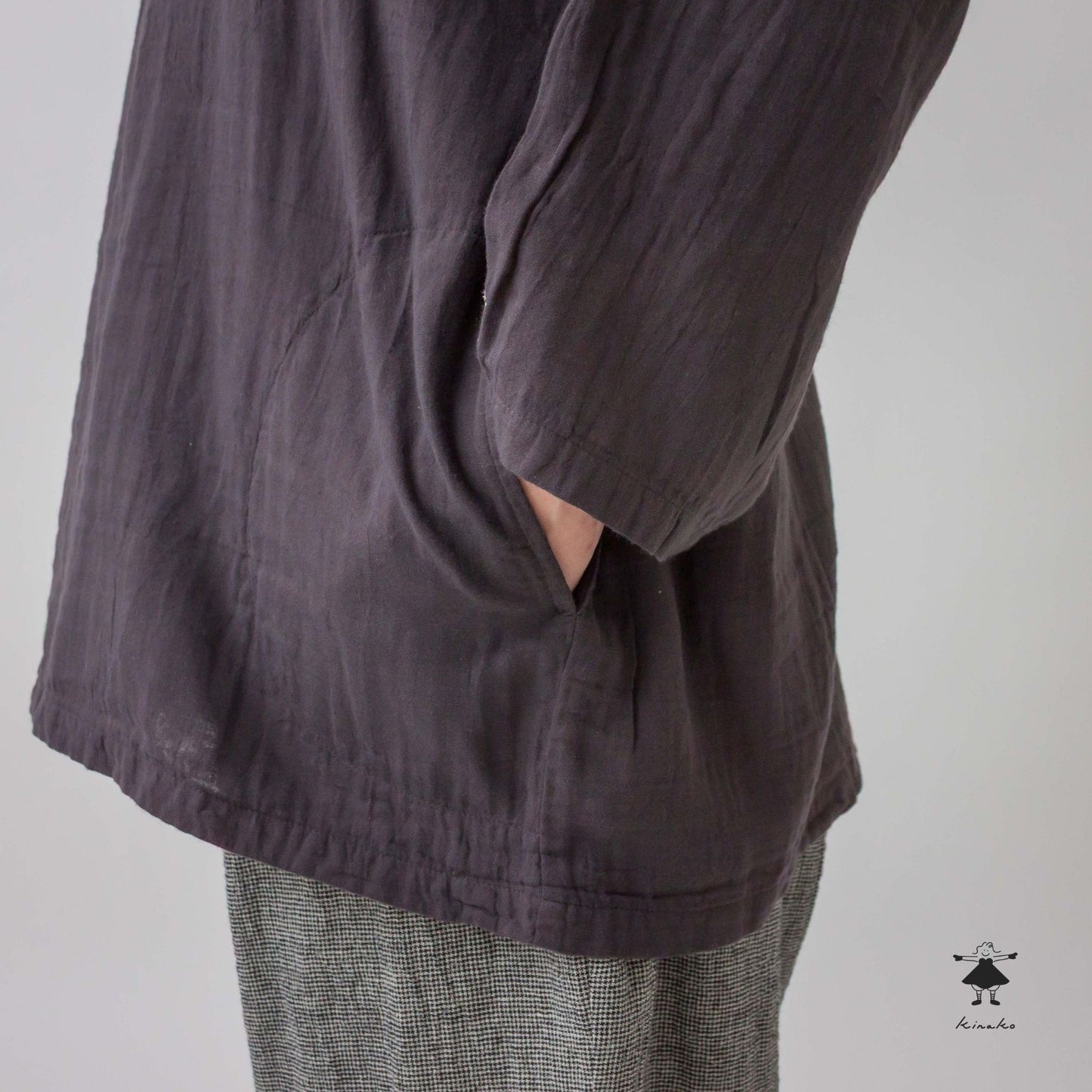 ダブルガーゼピンタックBIGチュニック