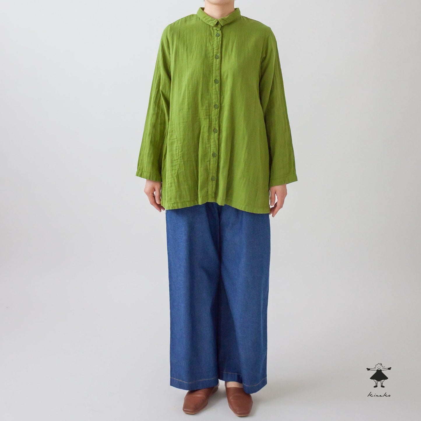 ダブルガーゼチュニックブラウス