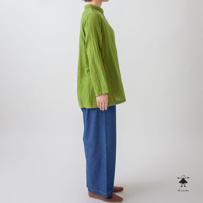 ダブルガーゼチュニックブラウス