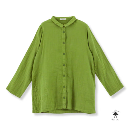 ダブルガーゼチュニックブラウス