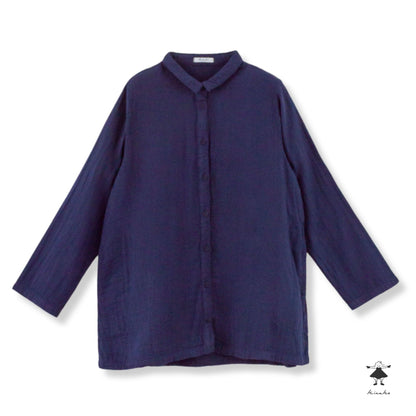 ダブルガーゼチュニックブラウス