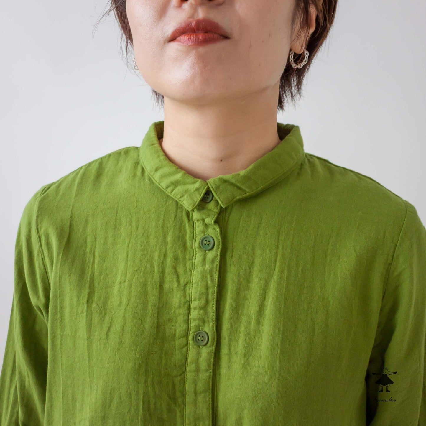 ダブルガーゼチュニックブラウス