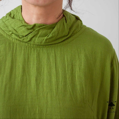 ダブルガーゼ胸ギャザーチュニック