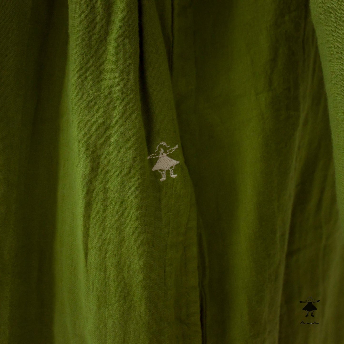 ダブルガーゼ胸ギャザーチュニック