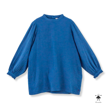ダブルガーゼ袖ギャザーチュニック