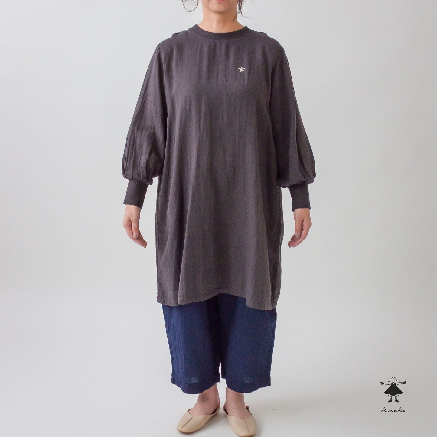 ダブルガーゼリブチュニック