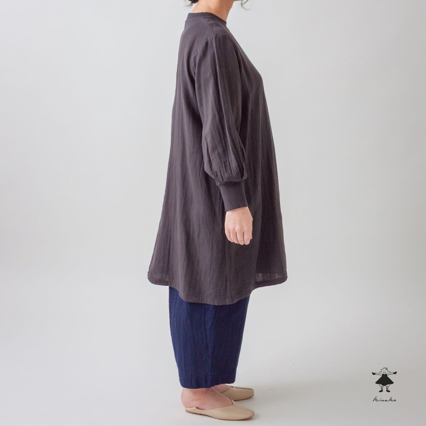 ダブルガーゼリブチュニック