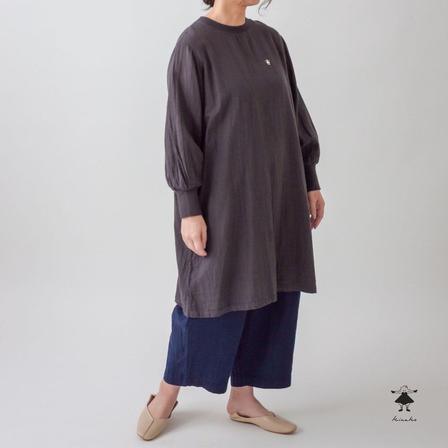 ダブルガーゼリブチュニック