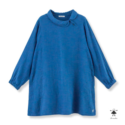 ダブルガーゼ丸衿チュニック
