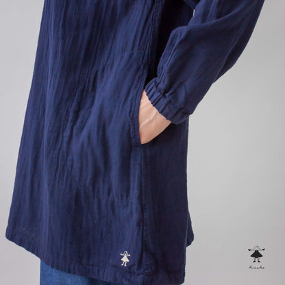 ダブルガーゼ丸衿チュニック