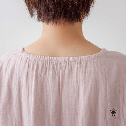 ダブルガーゼ袖切替チュニック