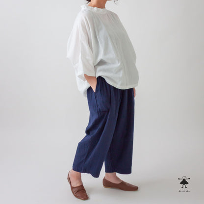 ダブルガーゼ ゆったりパンツ