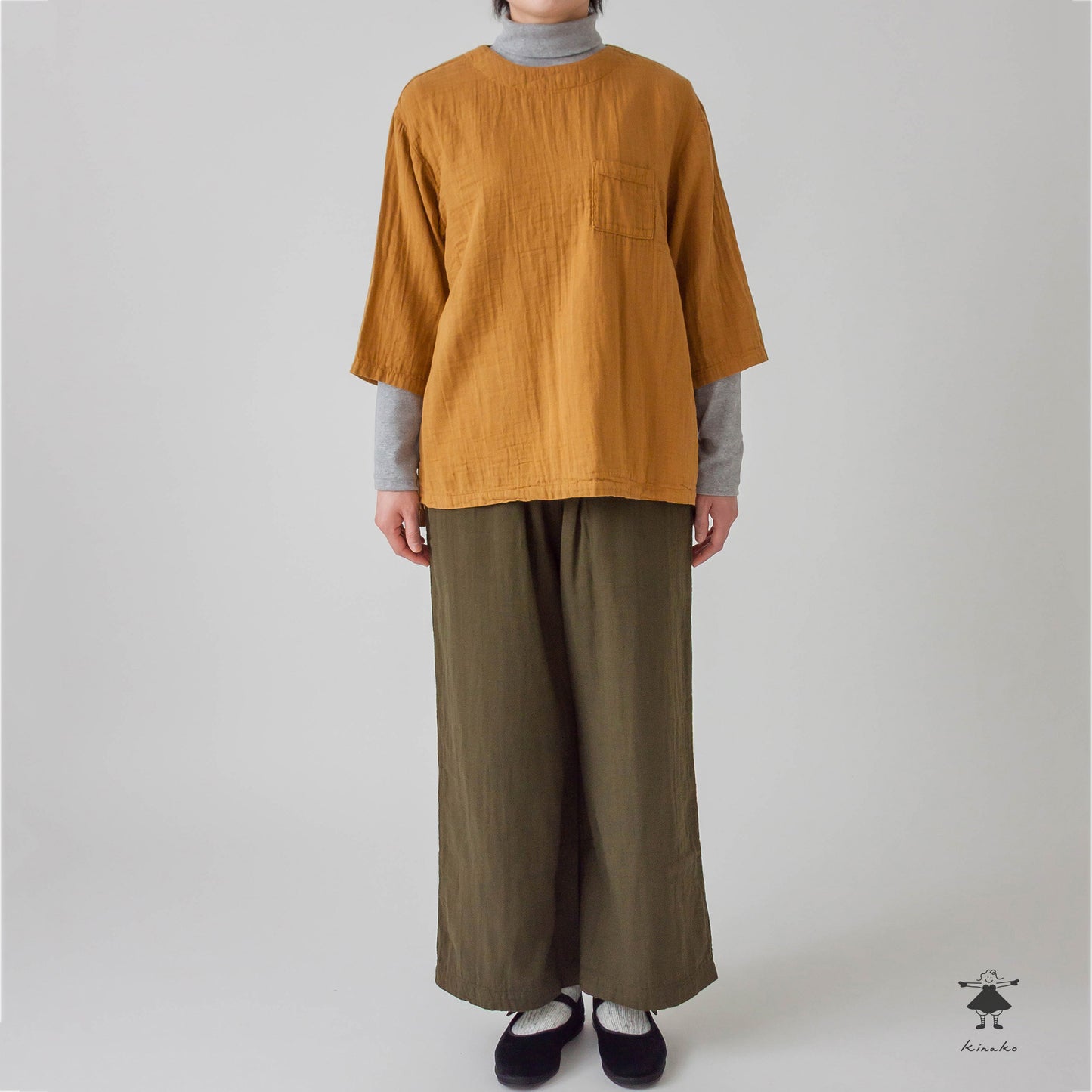 トリプルガーゼワイドパンツ